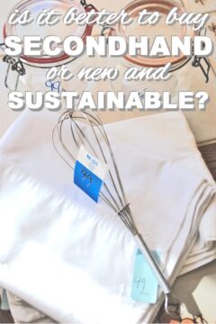 Is it better to buy second hand or new and sustainable? Is it better to buy secondhand or new and sustainable?