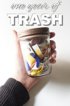 A Year of Trash one year of trash in a mason jar