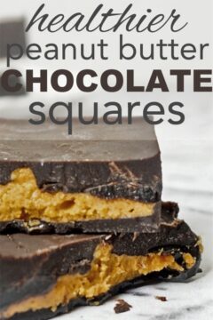 Chocolate Peanut Butter Bars (with Pretzels) healthier peanut butter cups
