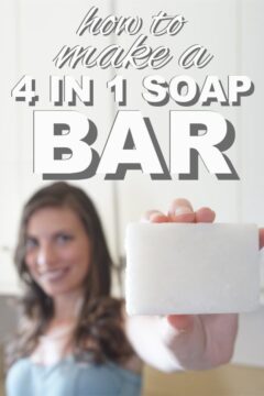 Homemade Shampoo Bar Recipe How to make a 4 in One Soap Bar