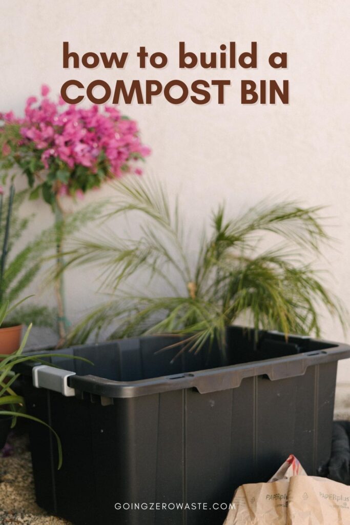 titled image (and shown): how to build a compost bin