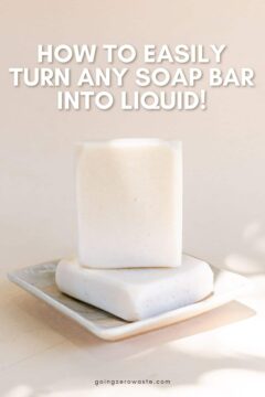 Liquid Soap Recipe from a Solid Soap Bar bar soap to liquid soap