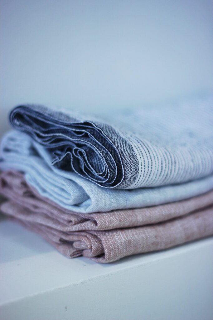 A stack of paperless towels
