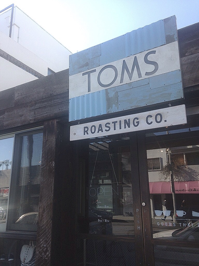 TOMS Roasting Co, an eco friendly coffee shop for eco friendly friendly vacations.
